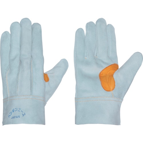 トラスコ中山 ペンギンエース 床革手袋 黄表革・アテツキ LLサイズ(ご注文単位1組)【直送品】