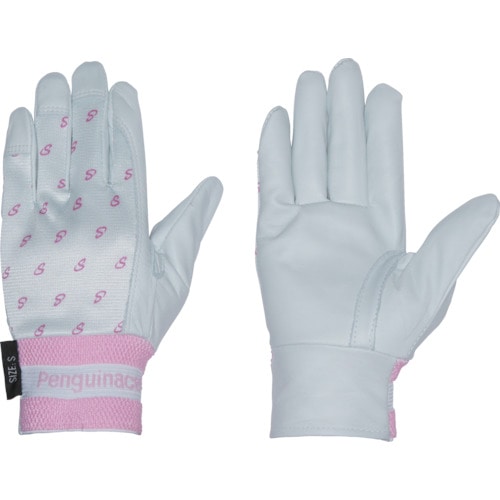 トラスコ中山 ペンギンエース 国産クレスト甲メリ・サイズプリント 白(S)(ご注文単位1組)【直送品】