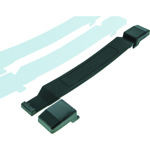 トラスコ中山 栃木屋 ハンドル(黒)(ご注文単位1個)【直送品】