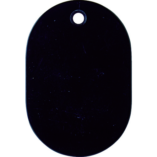 トラスコ中山 TRUSCO 小判札 大 60X40mm 5枚入 黒(ご注文単位1パック)【直送品】