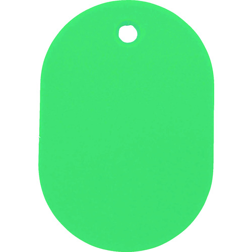 トラスコ中山 TRUSCO 小判札 大 60X40mm 5枚入 緑(ご注文単位1パック)【直送品】