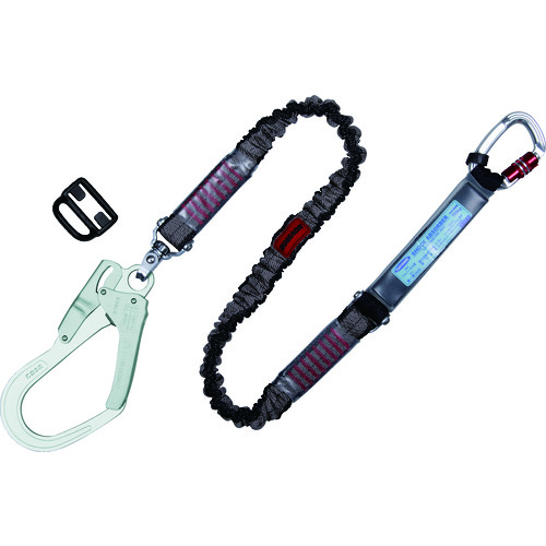 トラスコ中山 ツヨロン ハーネス用ランヤード THL-NV93SV-21KS-R23 ノビロン シルバー(ご注文単位1本)【直送品】