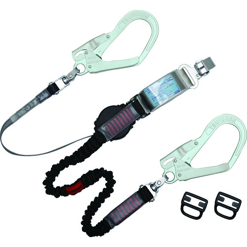 トラスコ中山 ツヨロン ハーネス用ランヤード THL-OHNV93SV-33-2R23 ワン・ハンドリトラ+ノビロン(ご注文単位1本)【直送品】