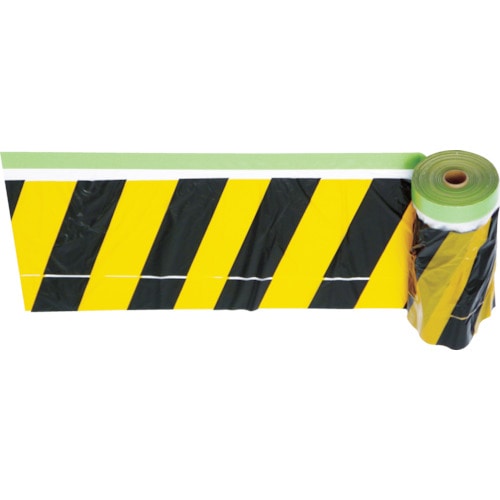 トラスコ中山 TRUSCO 安全標示フィルム付き粘着テープ 黄/黒(ご注文単位1巻)【直送品】