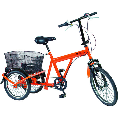 トラスコ中山 TRUSCO 災害時用ノーパンク三輪自転車 ハザードランナートライ(ご注文単位1台)【直送品】
