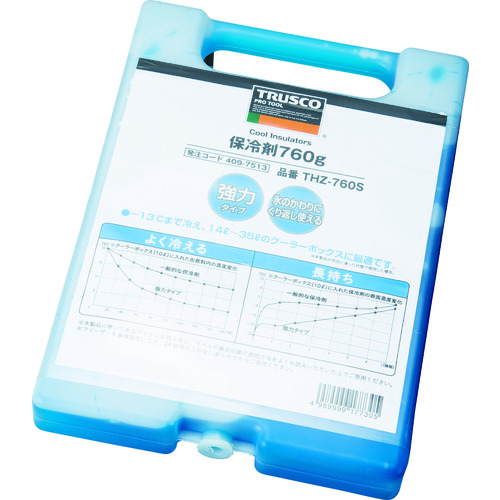 トラスコ中山 TRUSCO 保冷剤 760g 強冷タイプ(ご注文単位1個)【直送品】