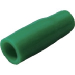 トラスコ中山 ニチフ 絶縁キャップ(100個入)緑 内寸2.6(ご注文単位1袋)【直送品】