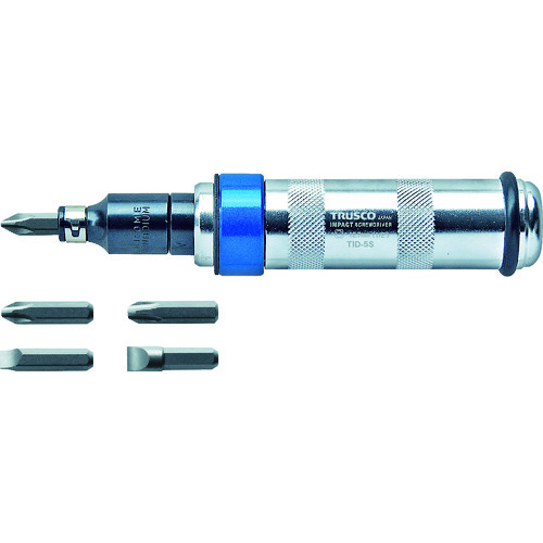 トラスコ中山 TRUSCO インパクトドライバー ビット5本付 差込角12.7mm(ご注文単位1セット)【直送品】