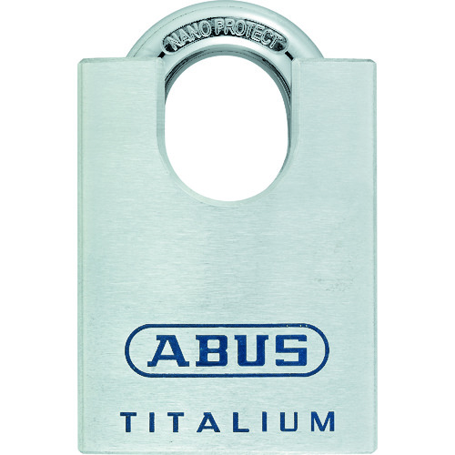 トラスコ中山 ABUS シャックルガード付シリンダー南京錠 TITALIUM 96CSTI/60(ご注文単位1個)【直送品】