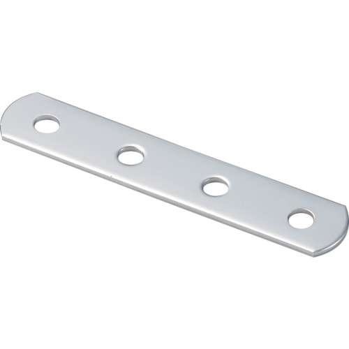 トラスコ中山 TRUSCO ジョイント金具19型フラット クロム 長さ100 穴数4（ご注文単位1個）【直送品】