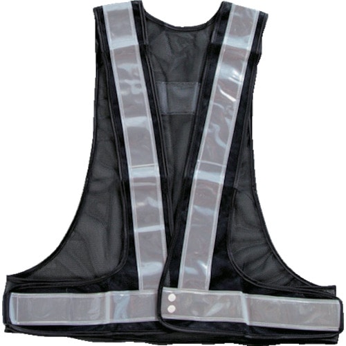 トラスコ中山 TRUSCO 安全ベスト 紺*シルバー ポリエステル製(ご注文単位1着)【直送品】