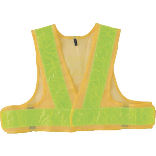 トラスコ中山 TRUSCO 安全ベスト イエロー*イエロー ショート丈 ポリエステル製(ご注文単位1着)【直送品】