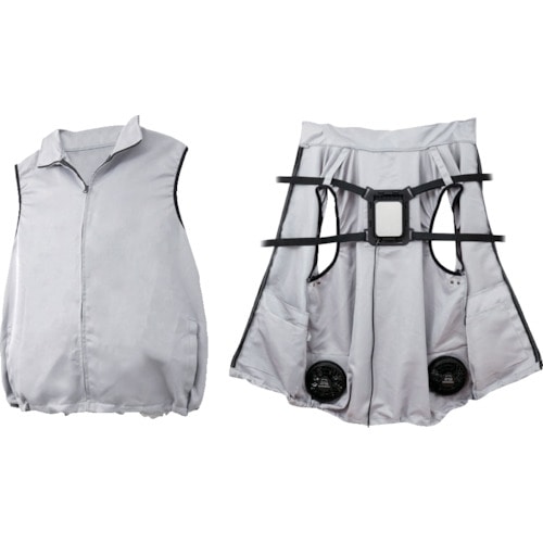 トラスコ中山 サンコー 極冷プレート+強風ファンで圧倒的に冷える「冷蔵服2」(ご注文単位1着)【直送品】