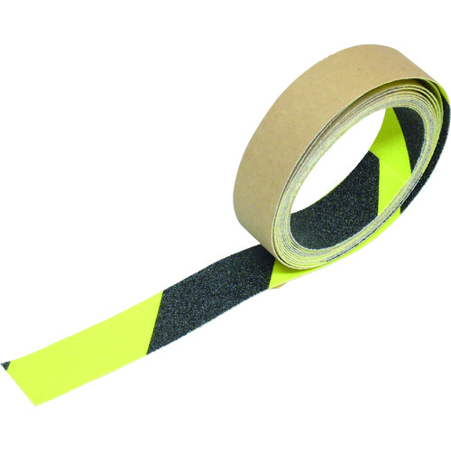 トラスコ中山 TRUSCO 蛍光ノンスリップテープ 屋外用 100mmX10m ゼブラ ゼブラ(ご注文単位1巻)【直送品】