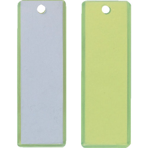 トラスコ中山 TRUSCO 掛名札 3x90x28mm 蛍光イエロー/クリア（ご注文単位1枚）【直送品】