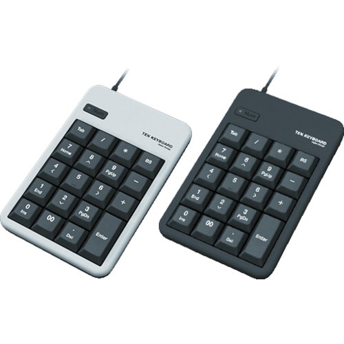 トラスコ中山 エレコム USBハブ付テンキーボード ブラック(ご注文単位1個)【直送品】