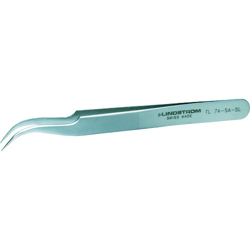 トラスコ中山 リンドストローム 静電気対策精密ピンセット 全長115×幅10mm 先曲型　498-2231（ご注文単位1本）【直送品】