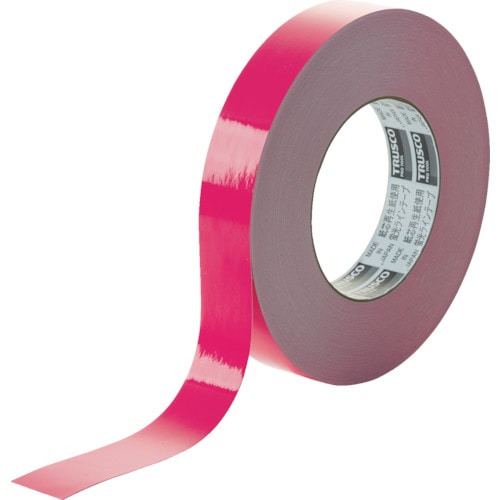 トラスコ中山 TRUSCO 蛍光ラインテープ25mmx33m ピンク（ご注文単位1巻）【直送品】