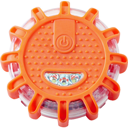 トラスコ中山 TRUSCO 電池式LED警告灯 赤色(ご注文単位1個)【直送品】