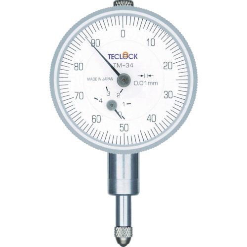 トラスコ中山 テクロック ダイヤルゲージ 測定範囲0~4mm(ご注文単位1個)【直送品】