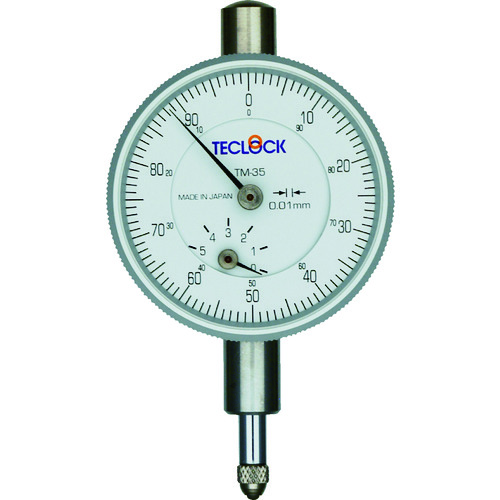 トラスコ中山 テクロック 小型ダイヤルゲージ 測定範囲0~5mm(ご注文単位1個)【直送品】