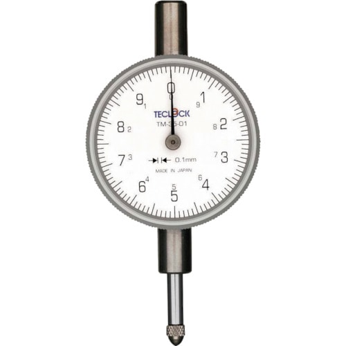 トラスコ中山 テクロック 小型ダイヤルゲージ 測定範囲0~10mm 332-3129(ご注文単位1個)【直送品】