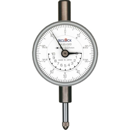 トラスコ中山 テクロック 小型ダイヤルゲージ 測定範囲0~10mm 102-8278(ご注文単位1個)【直送品】