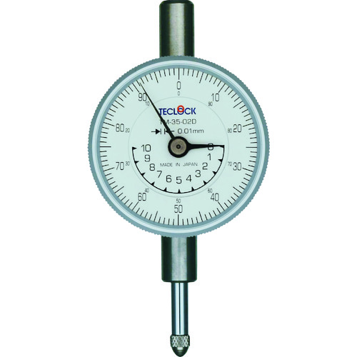 トラスコ中山 テクロック 小型ダイヤルゲージ 測定範囲0~10mm 332-3137(ご注文単位1個)【直送品】