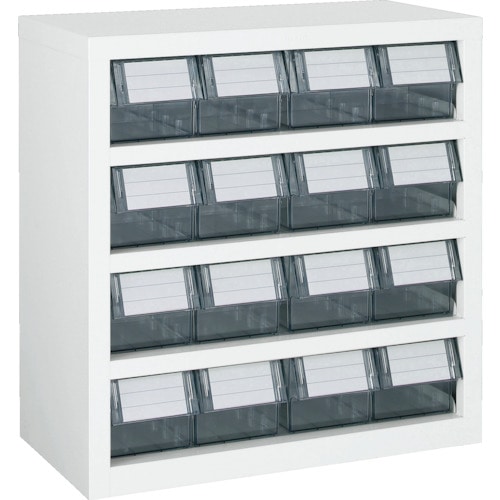 トラスコ中山 TRUSCO パーツケース 横型バンラックケースM型 592X307XH609 4列4段 W（ご注文単位1台）【直送品】