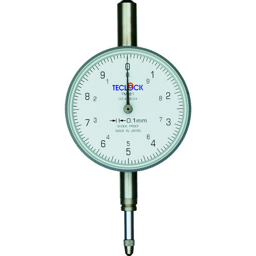 トラスコ中山 テクロック ダイヤルゲージ 測定範囲0~10mm 296-0524(ご注文単位1個)【直送品】