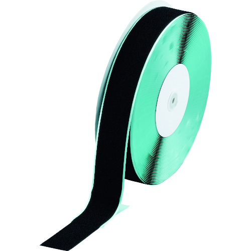 トラスコ中山 TRUSCO マジックテープ[[R下]] 糊付A側 幅50mmX長さ25m 黒（ご注文単位1巻）【直送品】