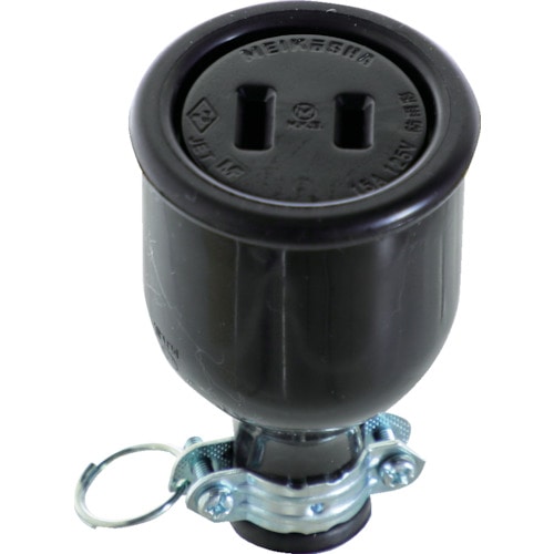 トラスコ中山 TRUSCO 防水コネクターボデー2P(ご注文単位1個)【直送品】