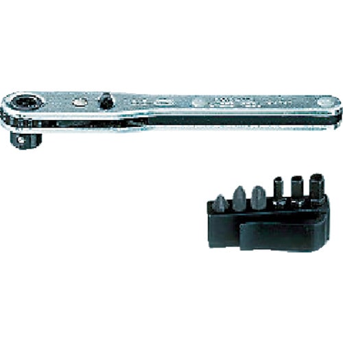 トラスコ中山 KTC 板ラチェット差替えドライバセット(ご注文単位1セット)【直送品】