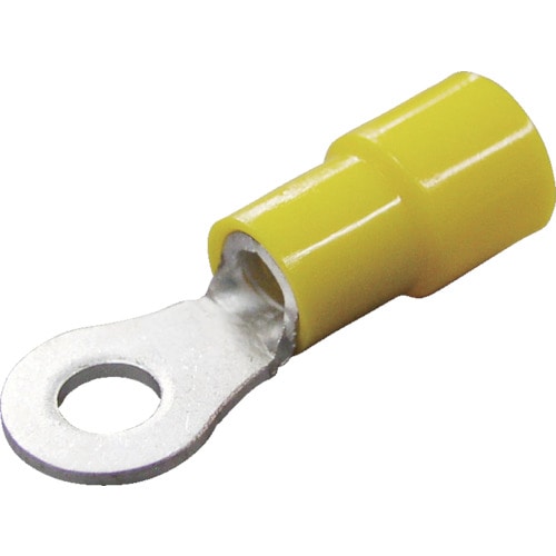 トラスコ中山 ニチフ 環境配慮形絶縁被覆付丸形端子R形(50個入)より線2.63~6.64外寸15mmスタッド径10.5mm 831-4402(ご注文単位1パック)【直送品】