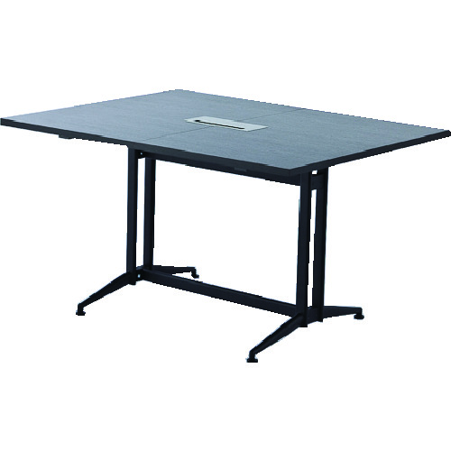 トラスコ中山 TRUSCO T字脚大会議テーブル 基本 W1300×D1000×H720 ダーク(ご注文単位1台)【直送品】