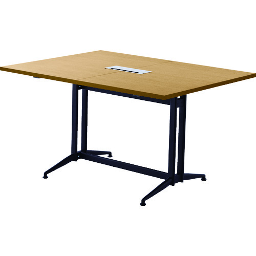 トラスコ中山 TRUSCO T字脚大会議テーブル 基本 W1300×D1000×H720 ナチュラル(ご注文単位1台)【直送品】