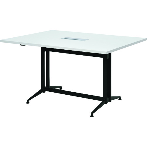 トラスコ中山 TRUSCO T字脚大会議テーブル 基本 W1300×D1000×H720 ホワイト(ご注文単位1台)【直送品】