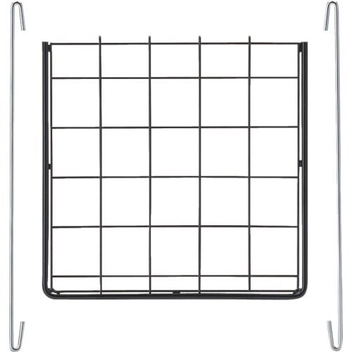 トラスコ中山 TRUSCO メッシュ棚板 ステー付 269X260 BK 黒(ご注文単位1枚)【直送品】