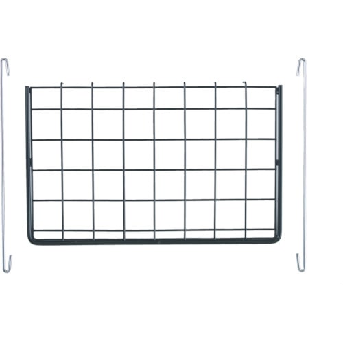 トラスコ中山 TRUSCO メッシュ棚板 ステー付 419X260 BK 黒(ご注文単位1枚)【直送品】