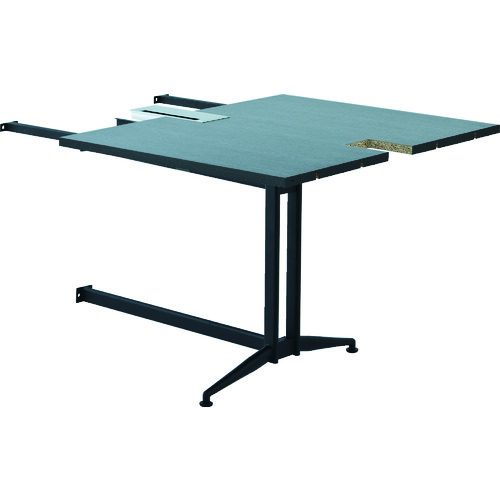 トラスコ中山 TRUSCO T字脚大会議テーブル 増連 W800×D1000×H720 ダーク(ご注文単位1台)【直送品】