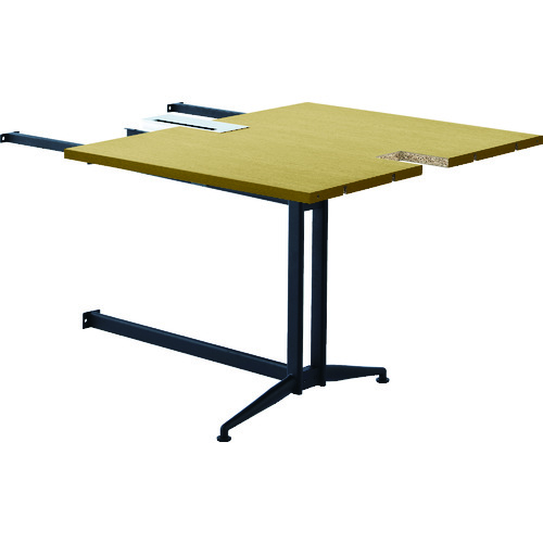 トラスコ中山 TRUSCO T字脚大会議テーブル 増連 W800×D1000×H720 ナチュラル(ご注文単位1台)【直送品】