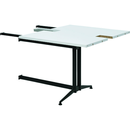 トラスコ中山 TRUSCO T字脚大会議テーブル 増連 W800×D1000×H720 ホワイト(ご注文単位1台)【直送品】