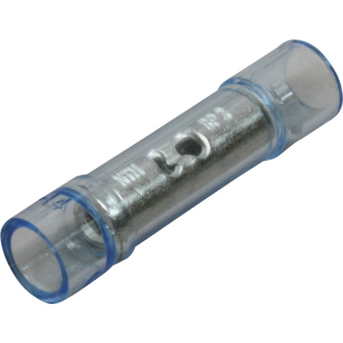 トラスコ中山 ニチフ 環境配慮形絶縁被覆付圧着スリーブ(B形)100個入 青透明(ご注文単位1パック)【直送品】