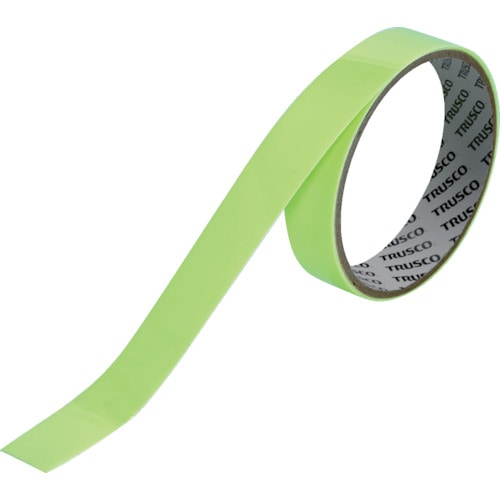 トラスコ中山 TRUSCO 高輝度蓄光蛍光テープ 12mmx1m(ご注文単位1巻)【直送品】
