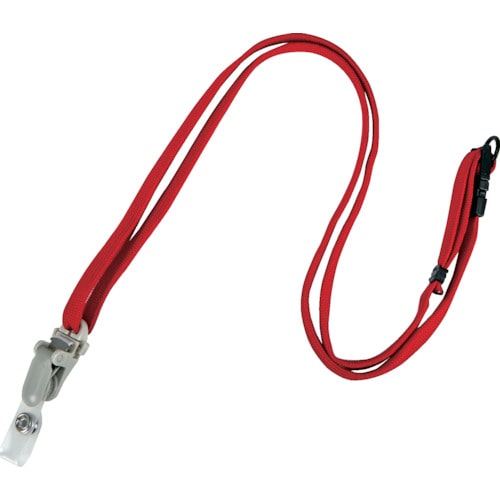トラスコ中山 TRUSCO 脱着式名札用ストラップ 赤(ご注文単位1枚)【直送品】
