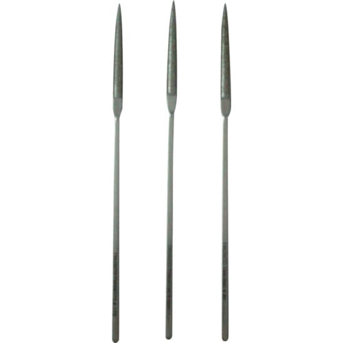 トラスコ中山 TRUSCO ダイヤモンドニードルヤスリ 半丸 3本組セット(ご注文単位1セット)【直送品】