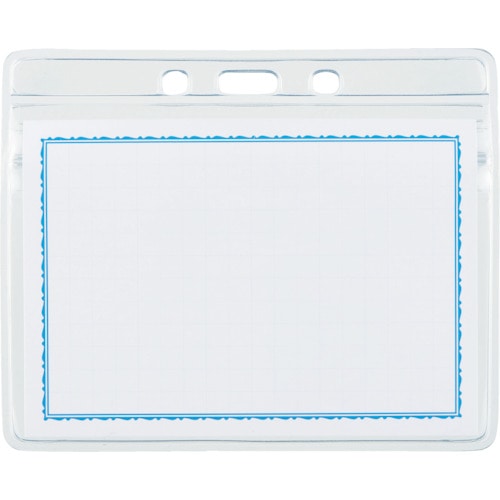 トラスコ中山 TRUSCO ソフト名札ケースファスナー付 名刺サイズ 10枚入(ご注文単位1袋)【直送品】