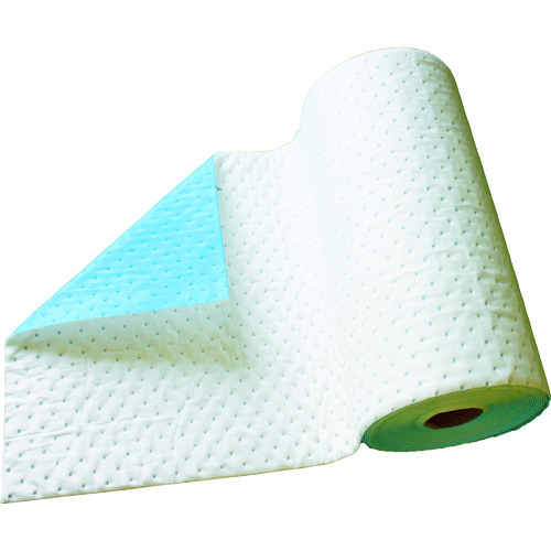 トラスコ中山 TRUSCO フィルム裏地付き油吸収シート 油専用 ロールタイプ 幅600mm(ご注文単位1巻)【直送品】