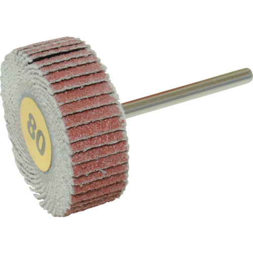 トラスコ中山 ヤナセ ワンタッチ軸付トッポ25(35)×10×3 #80(ご注文単位10個)【直送品】