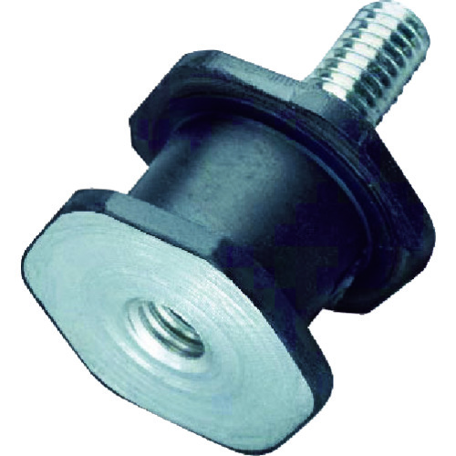 トラスコ中山 TRUSCO 六角防振ゴム片ボルト 許容荷重29N(ご注文単位1個)【直送品】